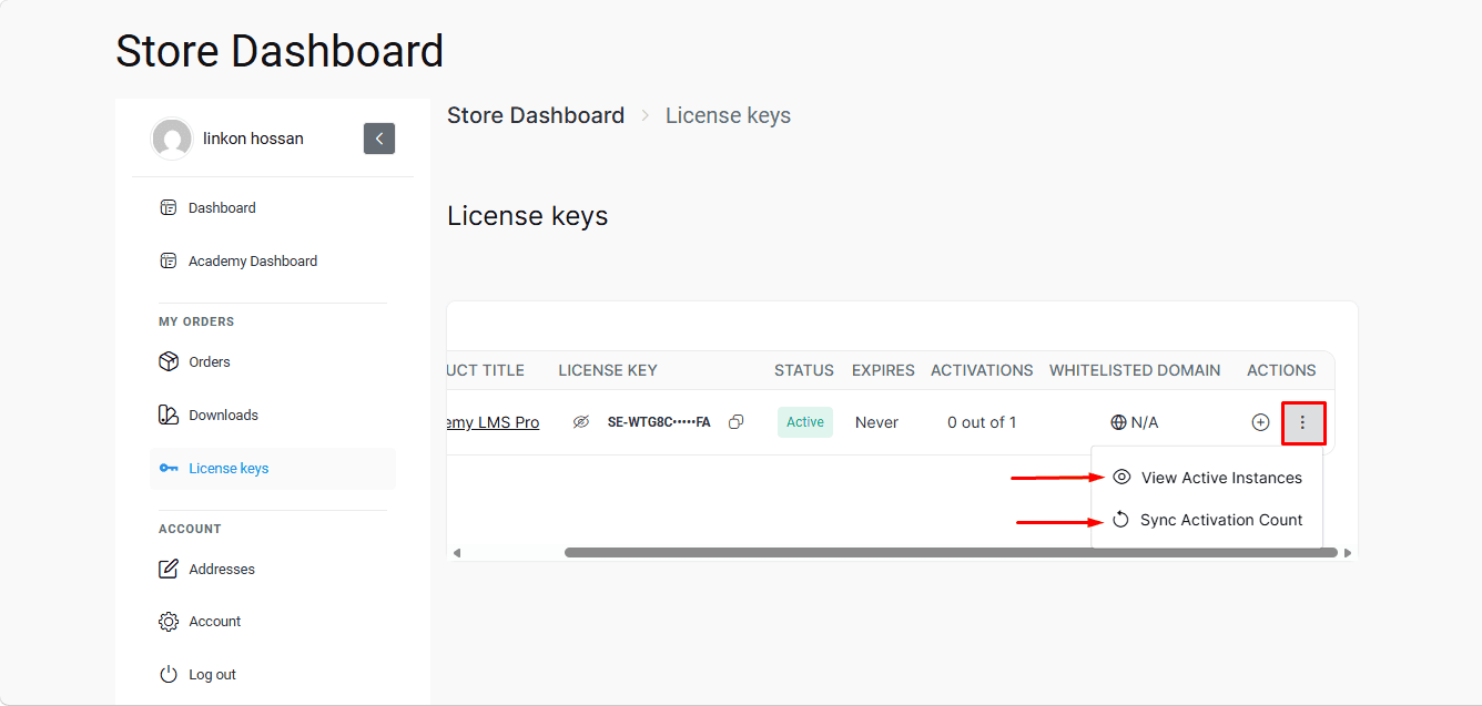 License Keys