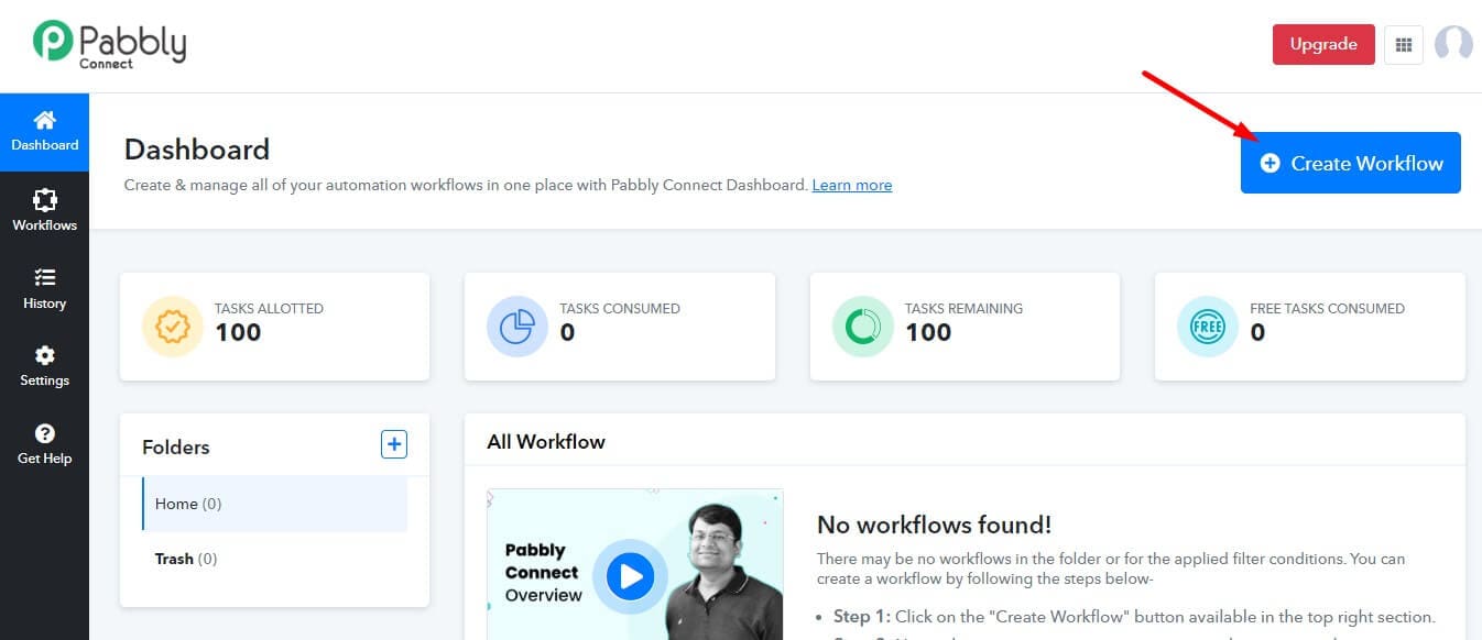 create workflow