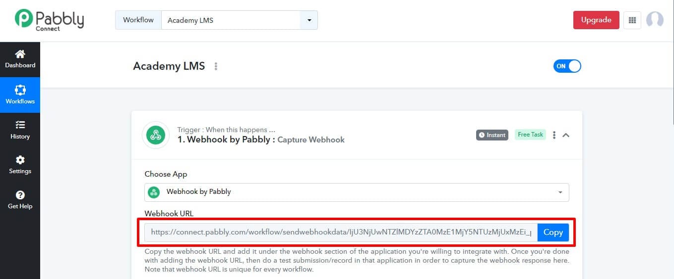 webhooks url