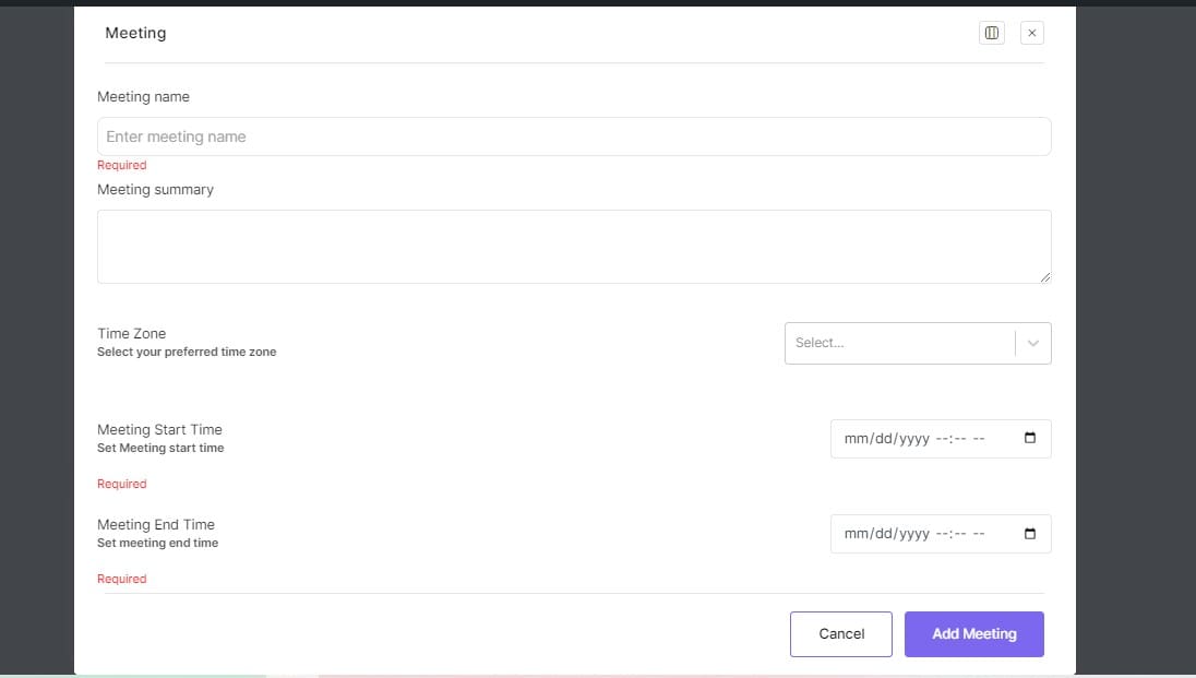 add new google meet meeting 