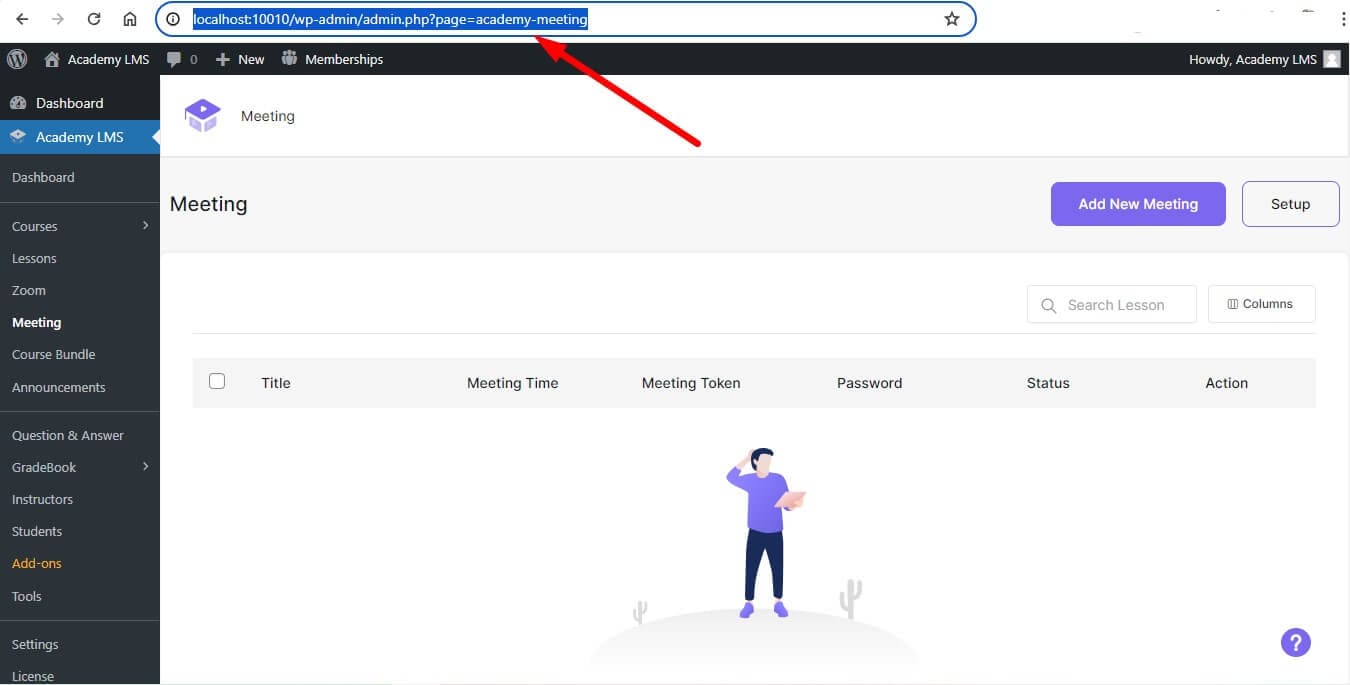 Copy the link from the URL bar