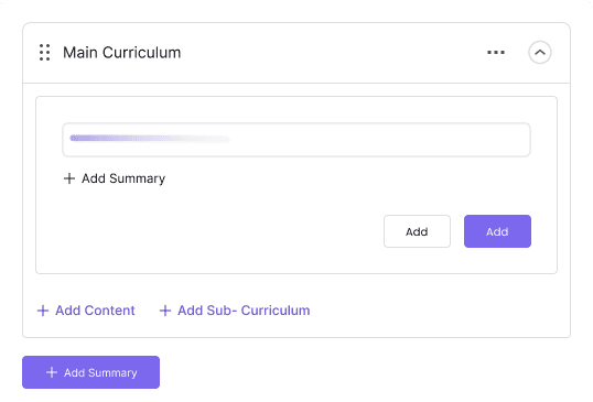Main Curriculum