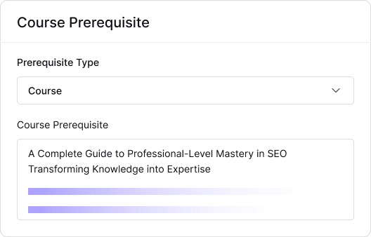 Course Prerequisite 