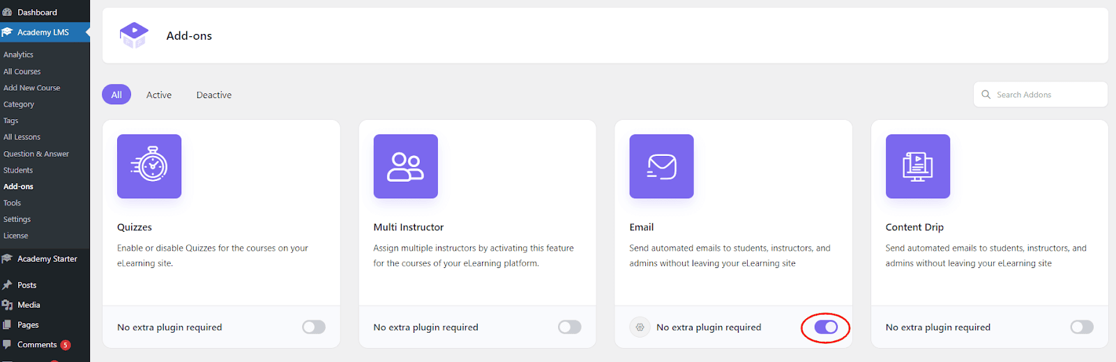 Enable Notification Addon Enable Notification Addon