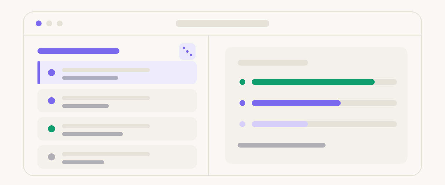 The quiz builder pulling from a shared question
